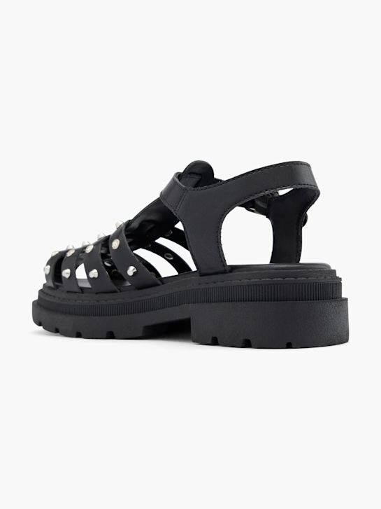 Graceland Sandalias de dedo Negro 58859 3