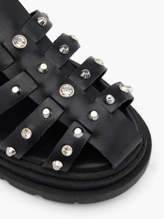 Graceland Sandalias de dedo Negro 58859 5