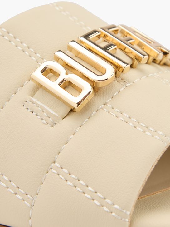 Buffalo Flache Pantolette Beige 58916 5