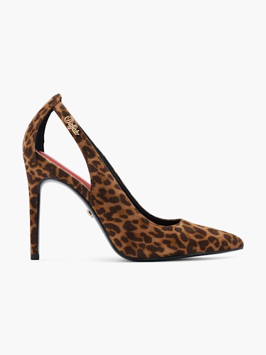 Buffalo Slingback heel Brown 59018 1