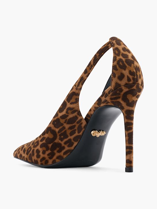 Buffalo Slingback heel Brown 59018 3