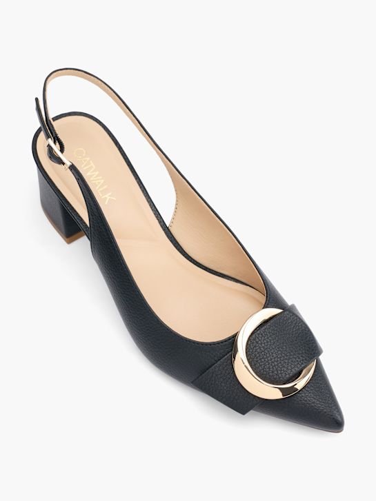 Catwalk Slingpumps Schwarz 59033 2
