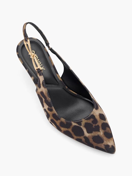 Catwalk Slingback salonarji Rjava 59038 2