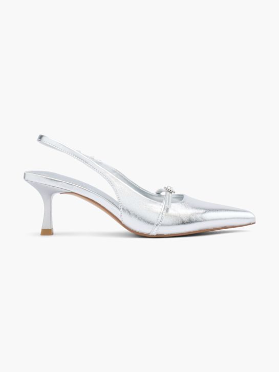 Catwalk Slingpumps Silber 60732 1