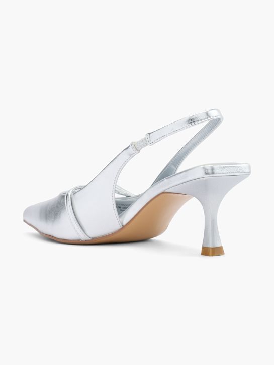 Catwalk Slingpumps Silber 60732 3