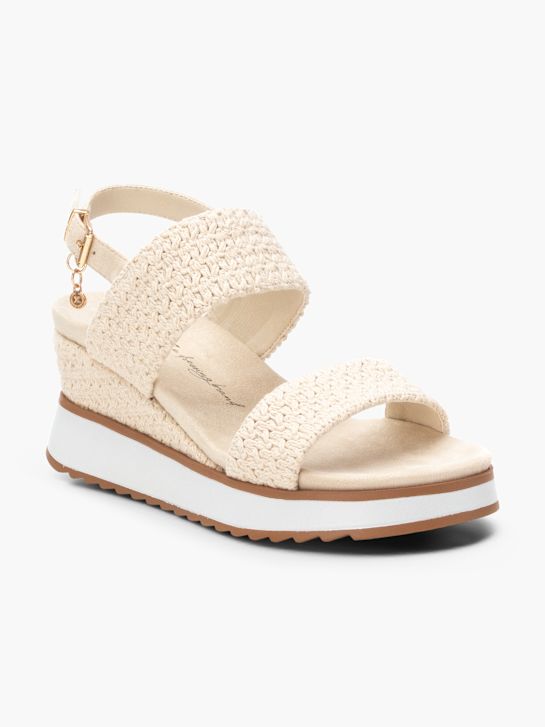 Xti Sandalias de tacón Beige 59583 2