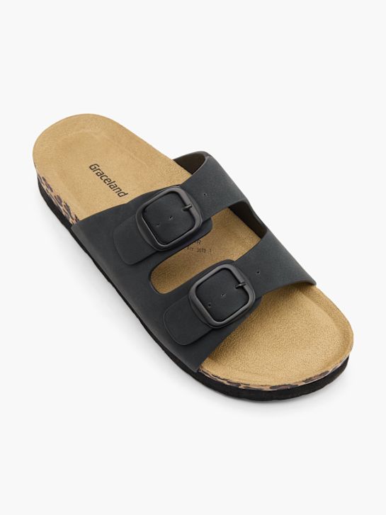 Graceland Ciabatta con plantare profondo Nero 60040 2