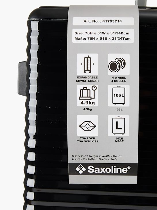 Saxoline Kovček Črna 60808 4
