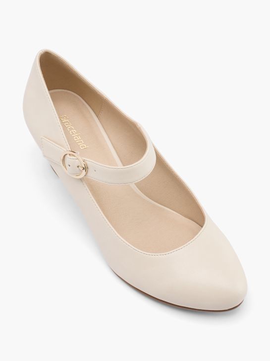 Graceland Spangenpumps Offwhite 60965 2
