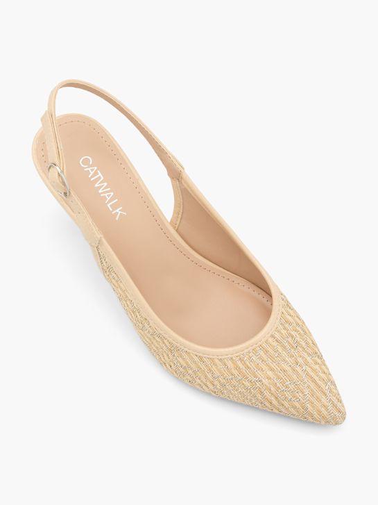 Catwalk Slingback pump Beige 60998 2