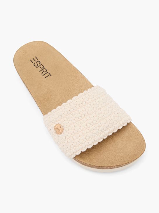 ESPRIT Mélyített talpú papucs bézs 61618 2