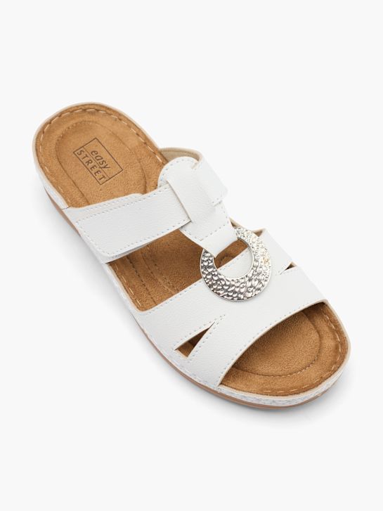 Easy Street Zapatillas de casa abiertas Blanco 61640 2