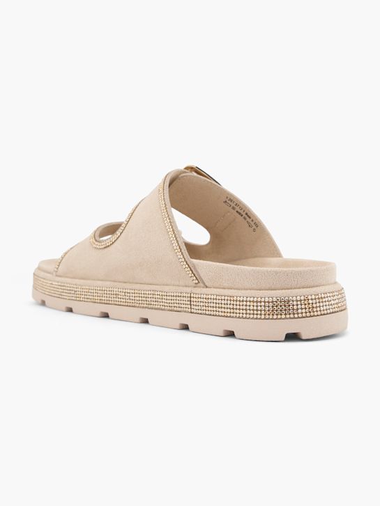 Catwalk Mélyített talpú papucs bézs 62181 3