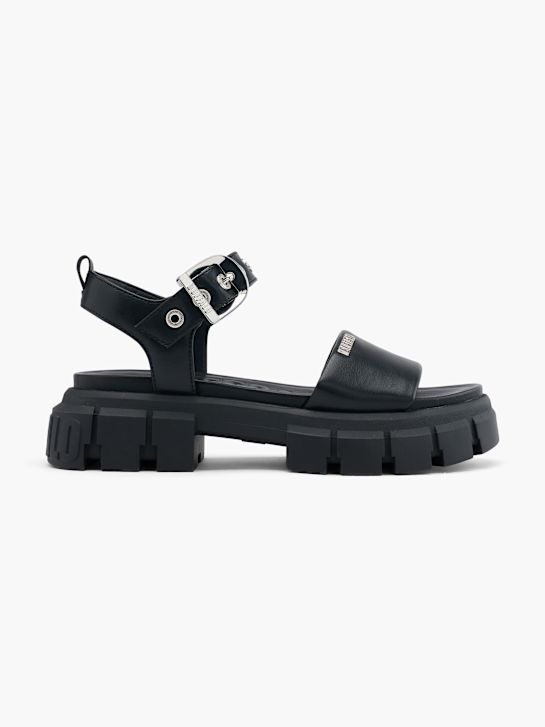 Buffalo Sandalo con tacco Nero 62190 1
