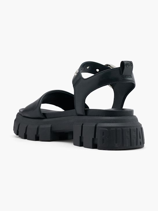 Buffalo Sandalo con tacco Nero 62190 3