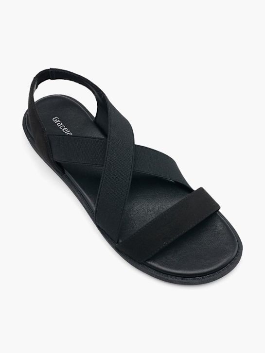 Graceland Sandal Sort 62186 2