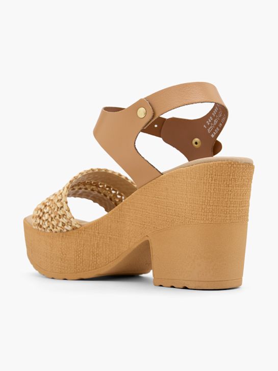 Graceland Sandalo con tacco Beige 62259 3