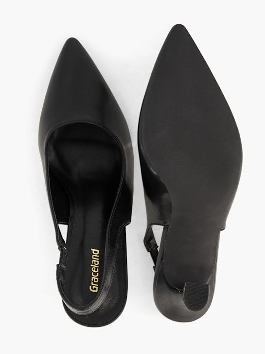 Graceland Slingback heel Black 104441 3
