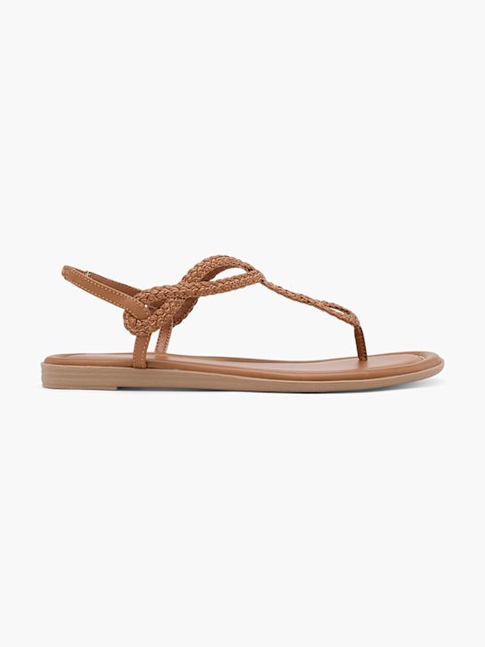 Graceland Sandales Cognac 62494 1
