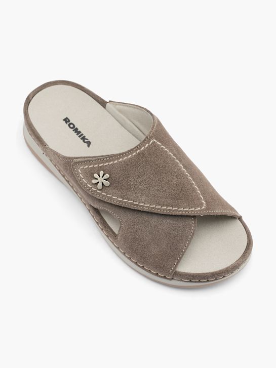 Romika Offener Hausschuh Taupe 62839 2
