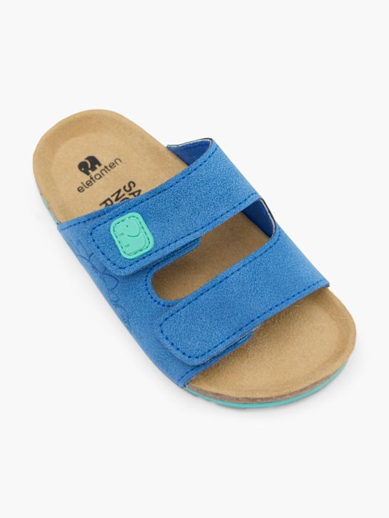 elefanten Tieffuß Pantolette Blau 63078 2