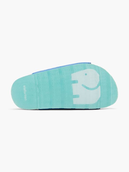 elefanten Tieffuß Pantolette Blau 63078 4