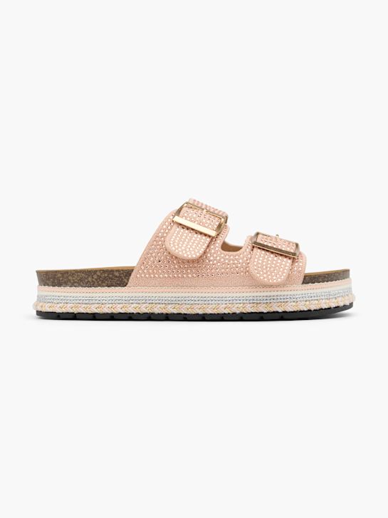 Graceland Tieffuß Pantolette Pink 63072 1