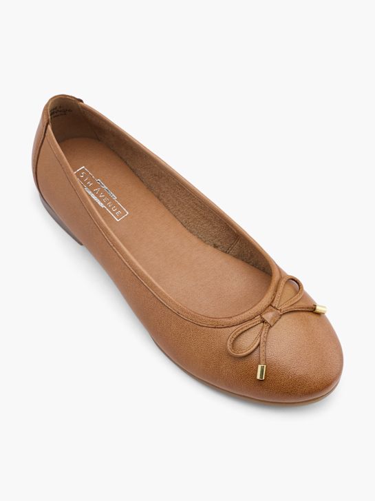 Damen Ballerinas Deichmann Ballerina Braun Ballet Flats Vagabond
