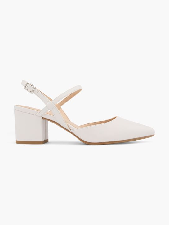 Graceland Slingback salonarji Umazano bela 62865 1