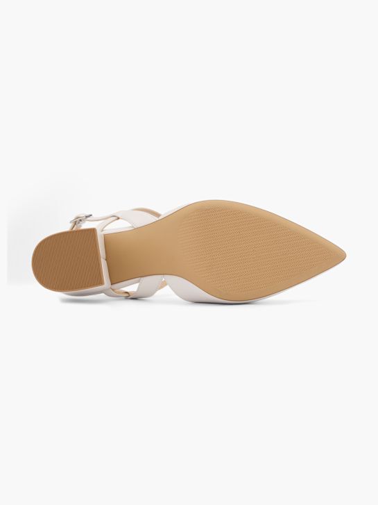 Graceland Slingback salonarji Umazano bela 62865 4