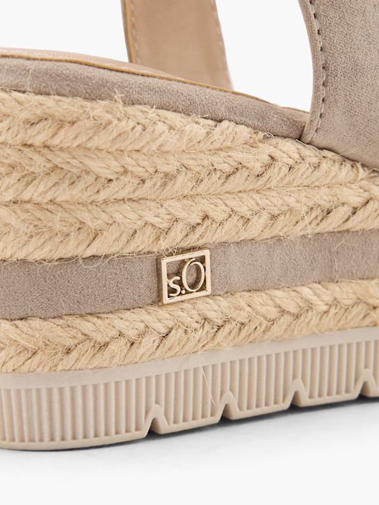 s.Oliver Sandalette Taupe 63112 5