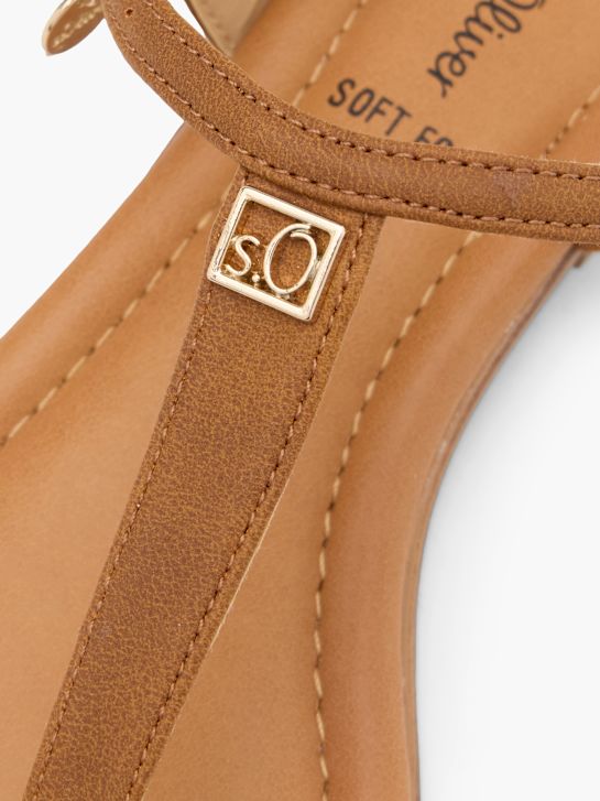 s.Oliver Zehentrenner-Sandale Cognac 63164 5