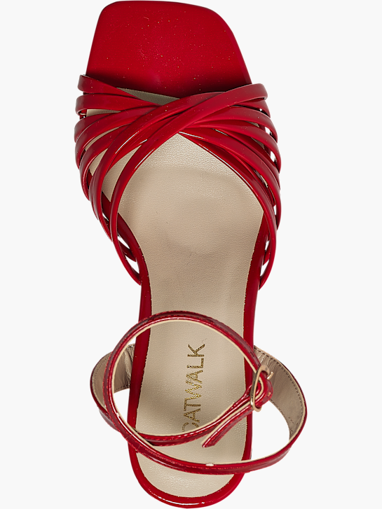 Catwalk Topuklu sandalet Kırmızı 74053 2