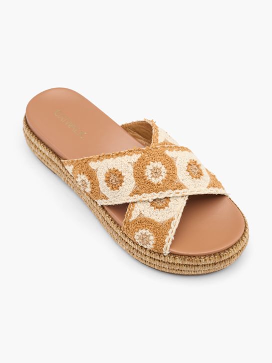 Catwalk Sapatilha rasa Castanho 63324 2
