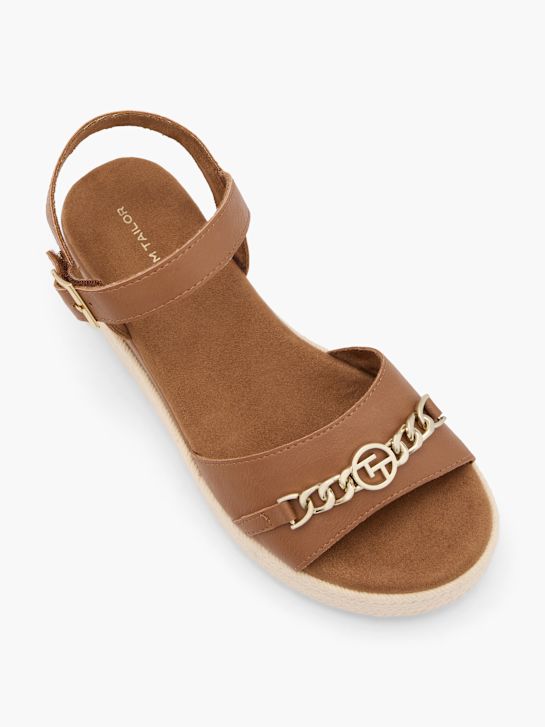 TOM TAILOR Sandale cu toc Maro 63442 2