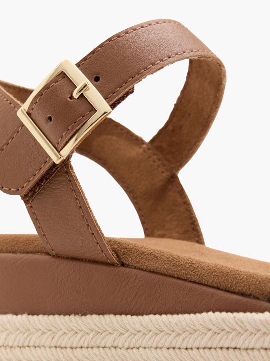 TOM TAILOR Sandale cu toc Maro 63442 6