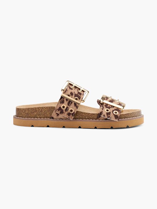 Catwalk Tieffuß Pantolette Braun 68960 1