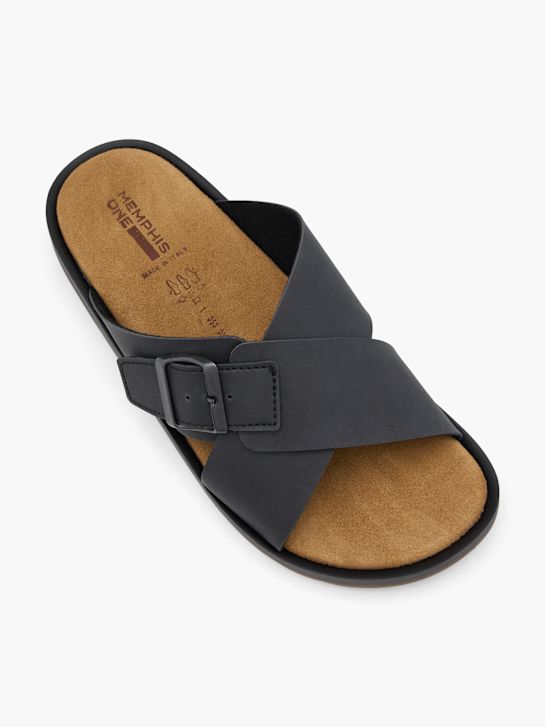 AM SHOE Slip in sandal Sort 68981 2