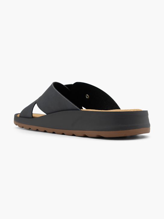 AM SHOE Slip in sandal Sort 68981 3