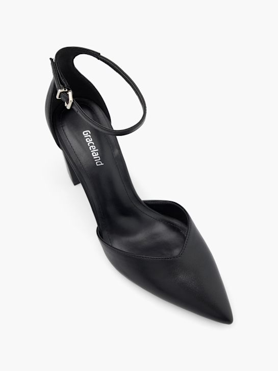 Graceland Sapato de salto com fivela Preto 69008 2