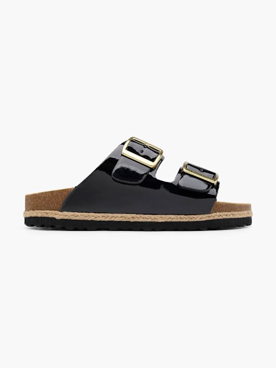 Graceland Tieffuß Pantolette Schwarz 69801 1