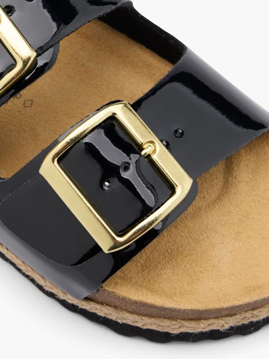 Graceland Tieffuß Pantolette Schwarz 69801 5