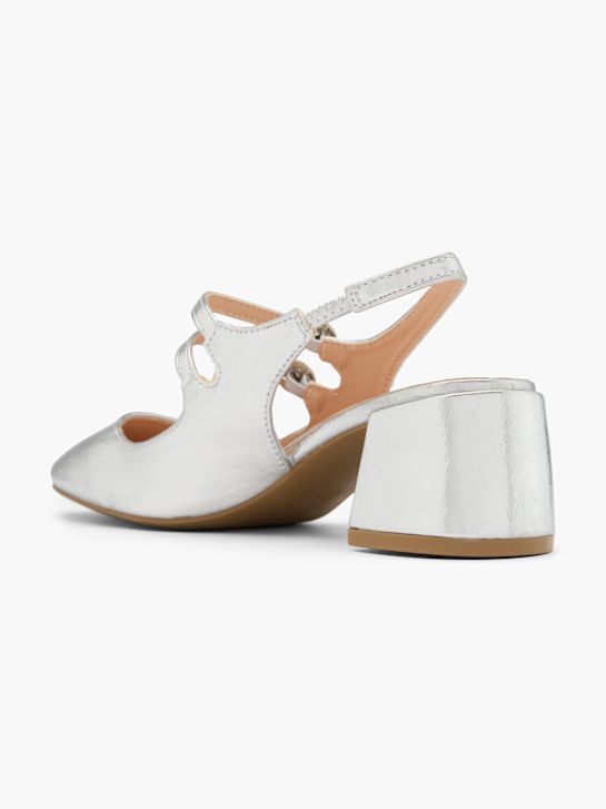 Claudia Ghizzani Slingback pump Silver 74727 3