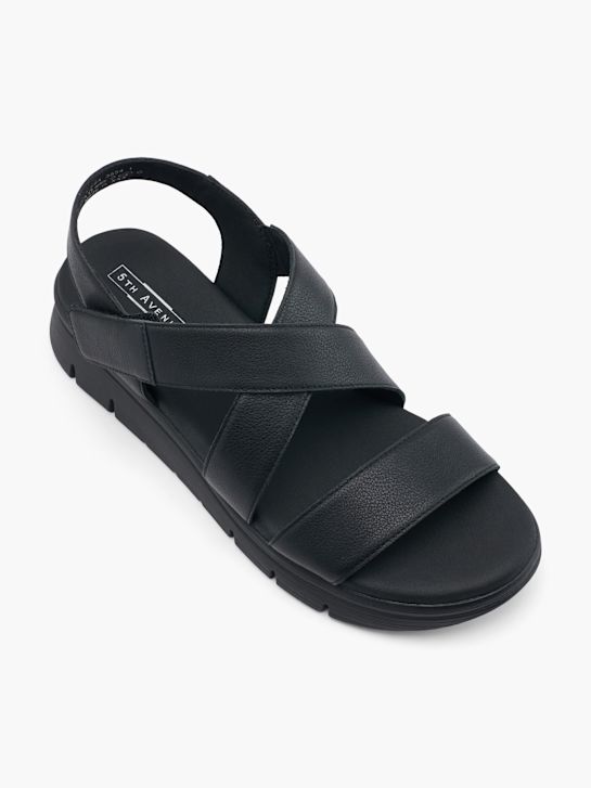 5th Avenue Sandale Schwarz 74754 2