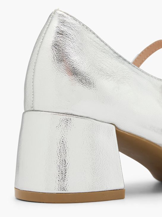 Claudia Ghizzani Pump med spänne Silver 74729 6