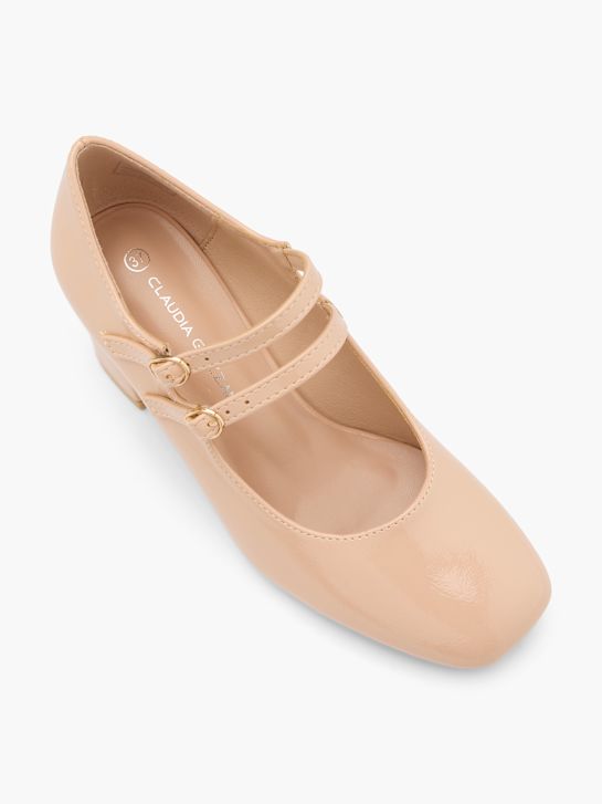 Claudia Ghizzani Pump med spänne Nude 74730 2