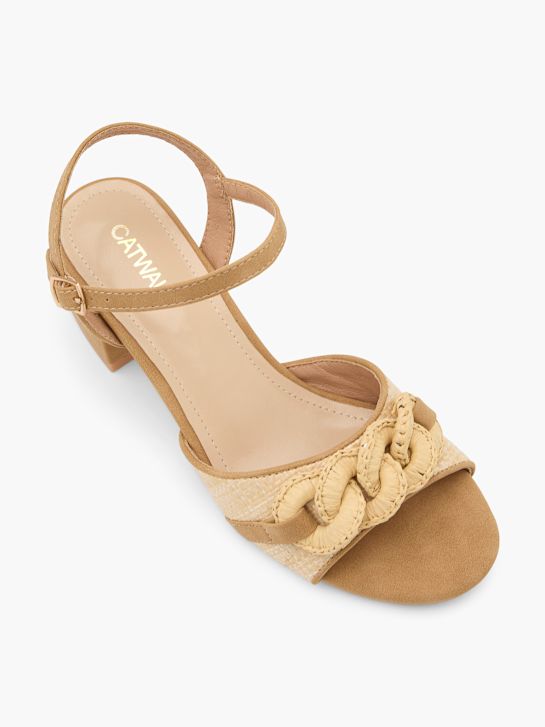 Catwalk Sandalo con tacco Beige 75769 2