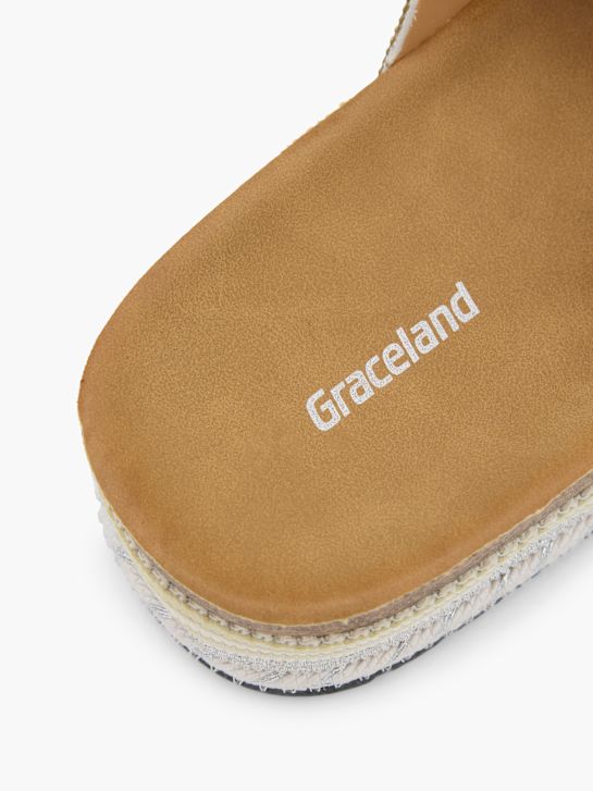 Graceland Mélyített talpú papucs fehér 91004 6