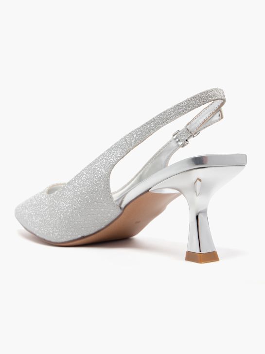 Slingback Catwalk Schuhe Pumps Catwalk Slingback Heel Silver DEICHMANN