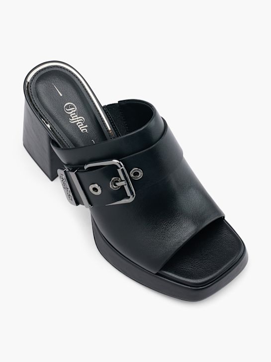Buffalo Pantolette Schwarz 76045 2